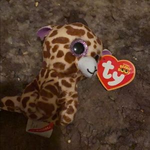 This is a ty beanie baby giraffe.